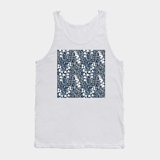 Lily of the Valley Pattern - Teal Tank Top